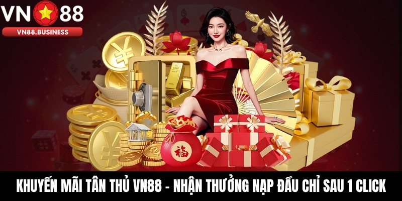 Khuyến Mãi Tân Thủ VN88 - Nhận Thưởng Nạp Đầu Chỉ Sau 1 Click